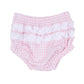 Sweet Golden Hand - Embroidered Ruffle Diaper Cover Set - Pink - Magnolia BabyDiaper Cover