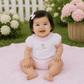 Sweet Golden Hand - Embroidered Ruffle Diaper Cover Set - Pink - Magnolia BabyDiaper Cover