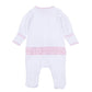 Sweet Golden Hand - Embroidered Ruffle Footie - Pink - Magnolia BabyFootie