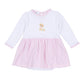 Sweet Golden Hand - Embroidered Ruffle Skirted Bodysuit - Magnolia BabyBodysuit