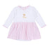 Sweet Golden Hand - Embroidered Ruffle Skirted Bodysuit - Magnolia BabyBodysuit