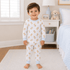 Sweet Golden Long Pajamas - Light Blue - Magnolia BabyLong Pajamas