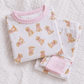 Sweet Golden Long Pajamas - Pink - Magnolia BabyLong Pajamas