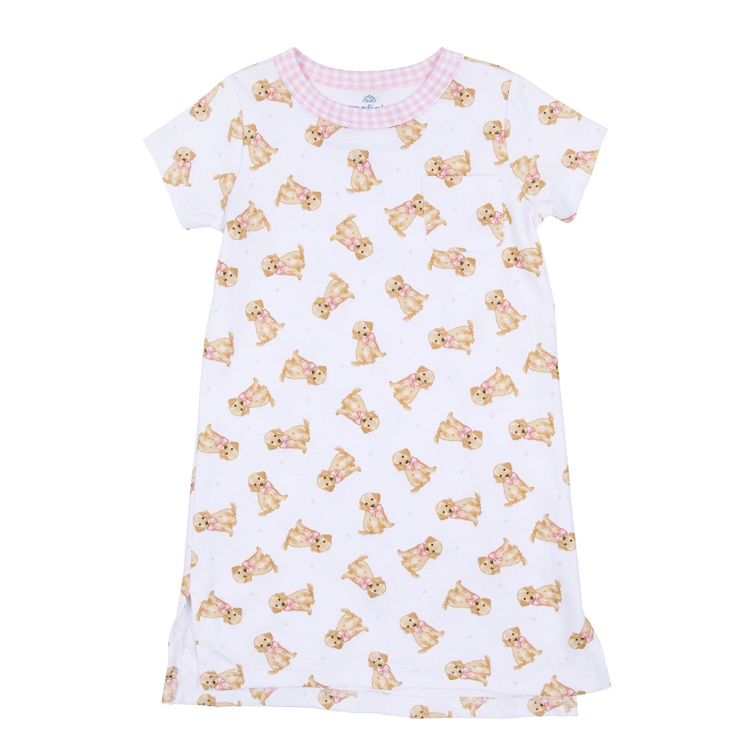Sweet Golden Nightdress - Pink - Magnolia BabyNightdress