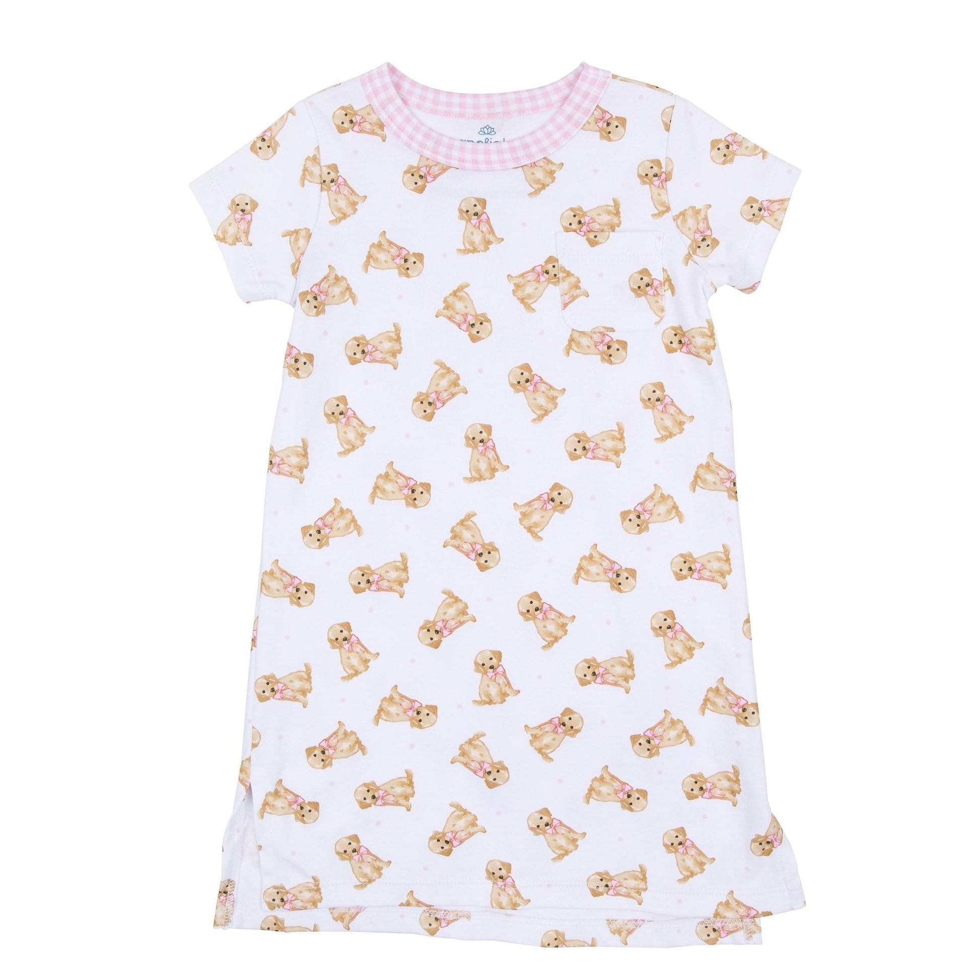 Sweet Golden Nightdress - Pink - Magnolia BabyNightdress