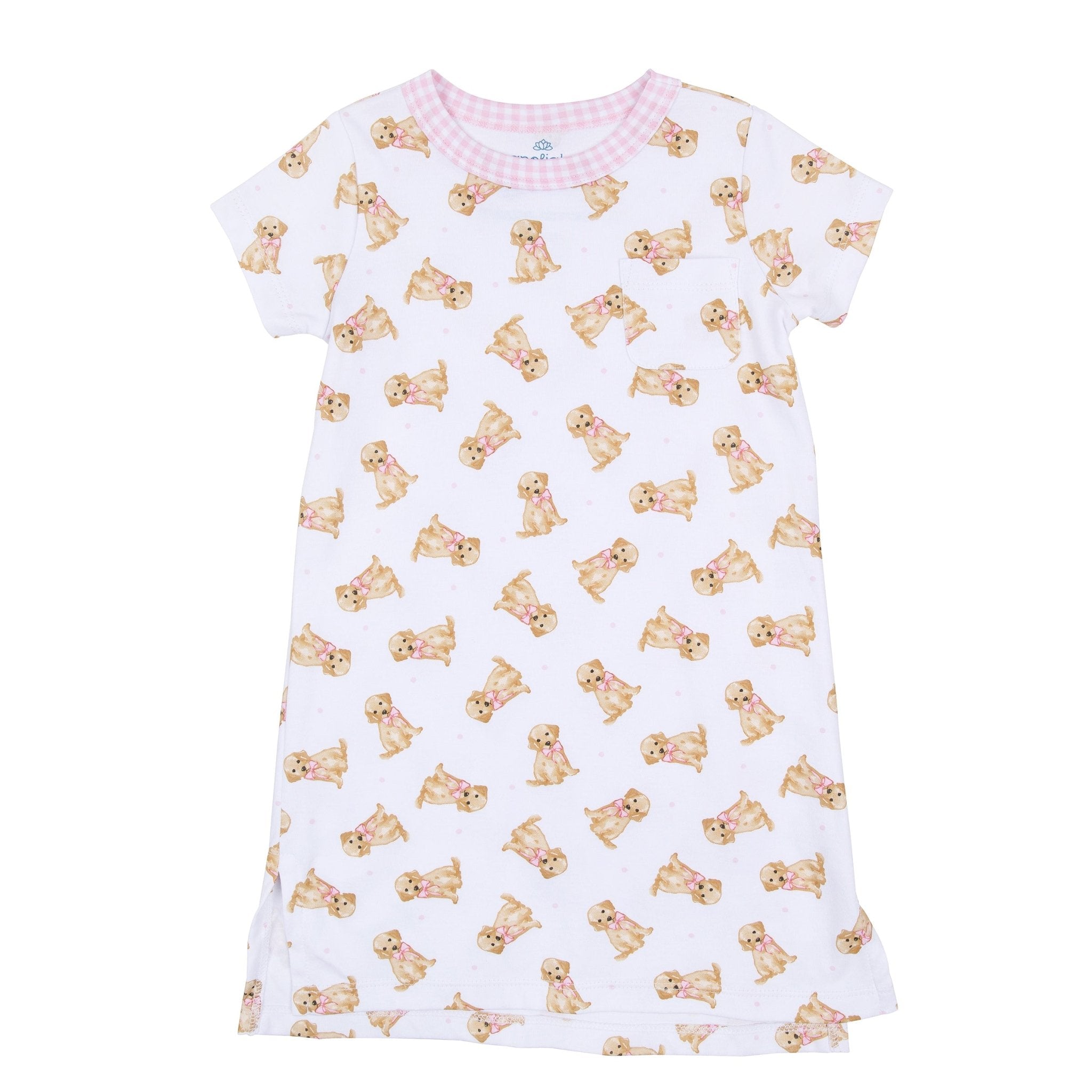 Sweet Golden Nightdress - Pink - Magnolia BabyNightdress