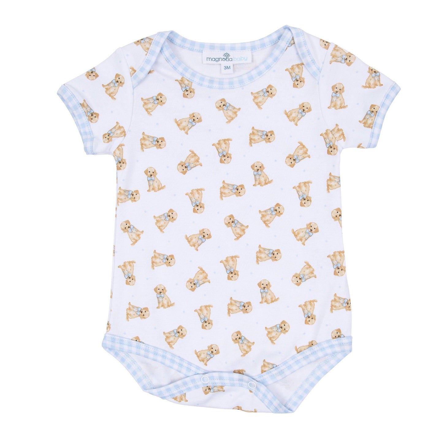 Sweet Golden Print Bodysuit - Light Blue - Magnolia BabyBodysuit