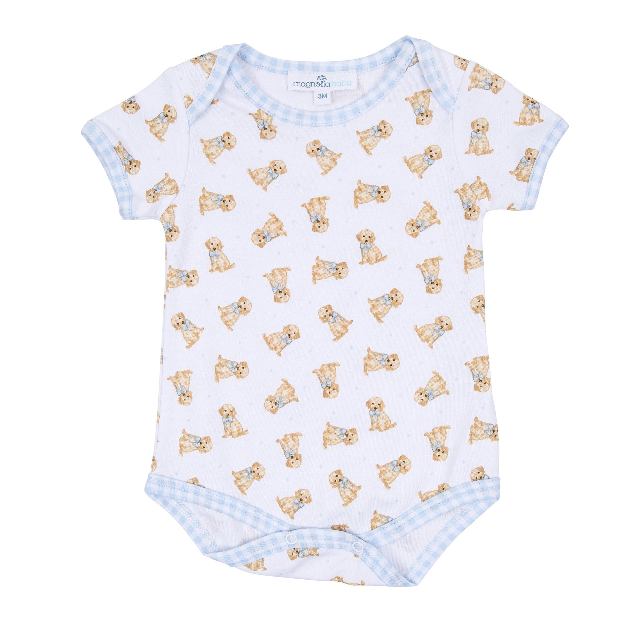 Sweet Golden Print Bodysuit - Light Blue - Magnolia BabyBodysuit
