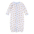 Sweet Golden Print Converter - Light Blue - Magnolia BabyConverter Gown