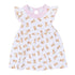 Sweet Golden Print Dress - Pink - Magnolia BabyDress