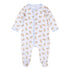 Sweet Golden Print Footie - Light Blue - Magnolia BabyFootie