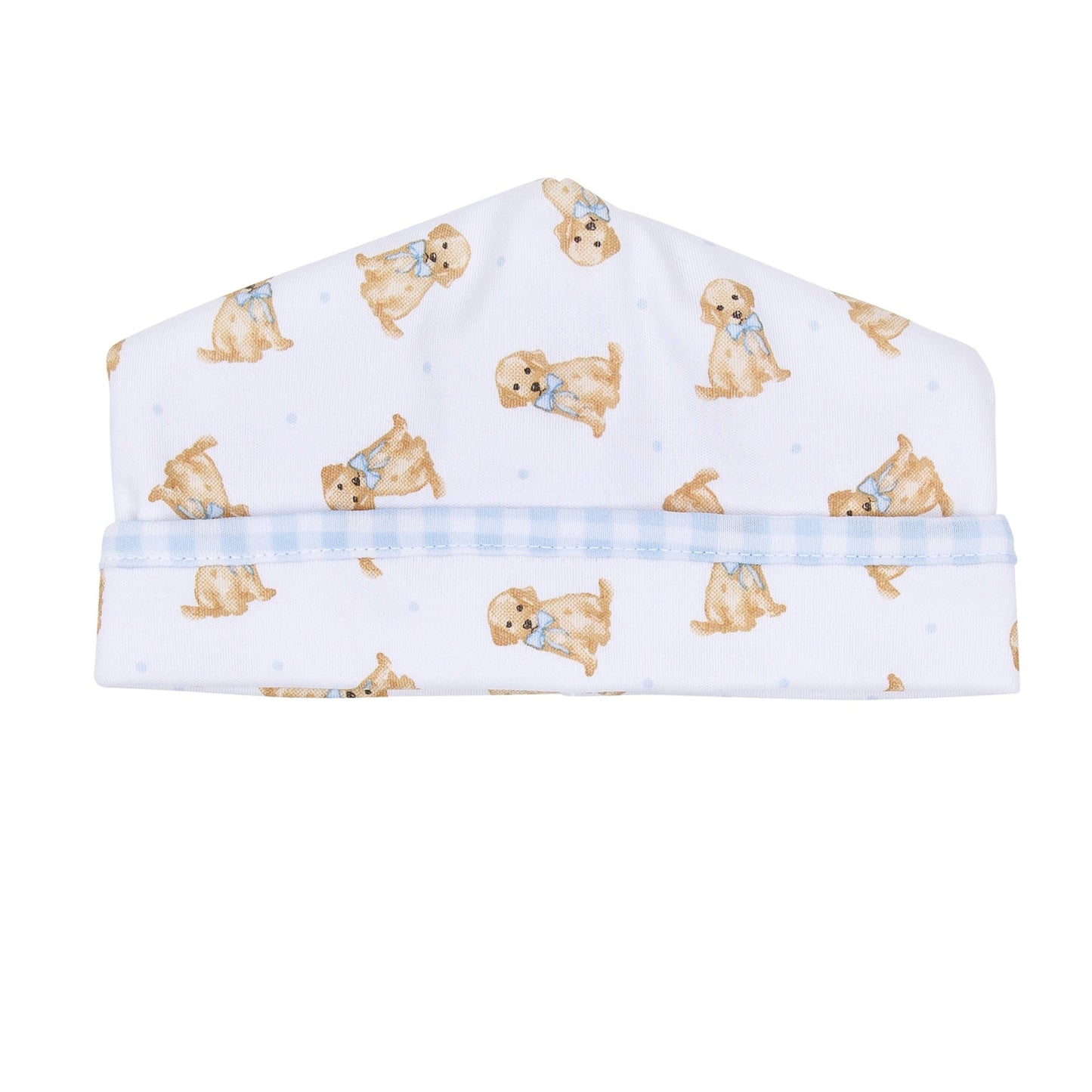 Sweet Golden Print Hat - Light Blue - Magnolia BabyHat
