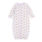 Sweet Golden Print Ruffle Converter - Pink - Magnolia BabyConverter Gown