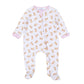 Sweet Golden Print Ruffle Zip Footie - Pink - Magnolia BabyFootie