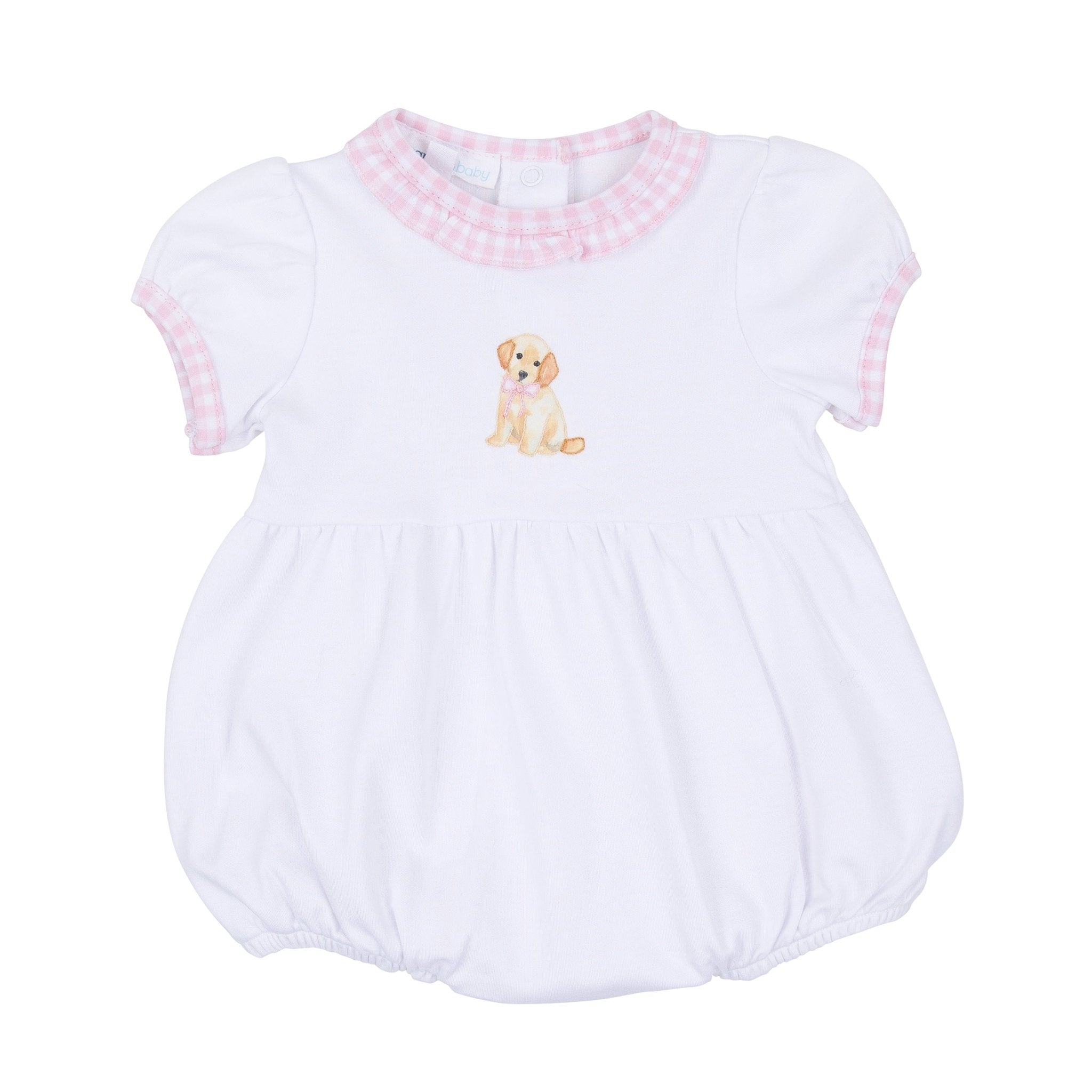 Sweet Golden Ruffled Hand - Embroidered Bubble - Magnolia BabyBubble
