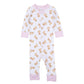 Sweet Golden Zip Pajamas - Pink - Magnolia BabyZipper Pajamas