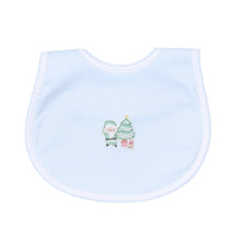  Sweet Little Christmas Embroidered Bib - Blue - Magnolia BabyBib