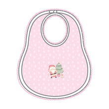  Sweet Little Christmas Embroidered Bib - Pink - Magnolia BabyBib