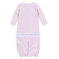 Sweet Little Christmas Embroidered Ruffle Converter - Pink - Magnolia BabyConverter Gown