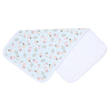  Sweet Little Christmas Print Burp Cloth - Blue - Magnolia BabyBurp Cloth