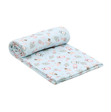  Sweet Little Christmas Print Swaddle Blanket - Blue - Magnolia BabySwaddle Blanket