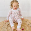 Sweet Little Christmas Ruffle Long Pajamas - Pink - Magnolia BabyLong Pajamas