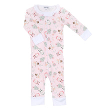  Sweet Little Christmas Ruffle Zip Pajamas - Pink - Magnolia BabyZipper Pajamas