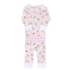 Sweet Little Christmas Ruffle Zip Pajamas - Pink - Magnolia BabyZipper Pajamas