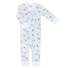  Sweet Little Christmas Zip Pajamas - Blue - Magnolia BabyZipper Pajamas