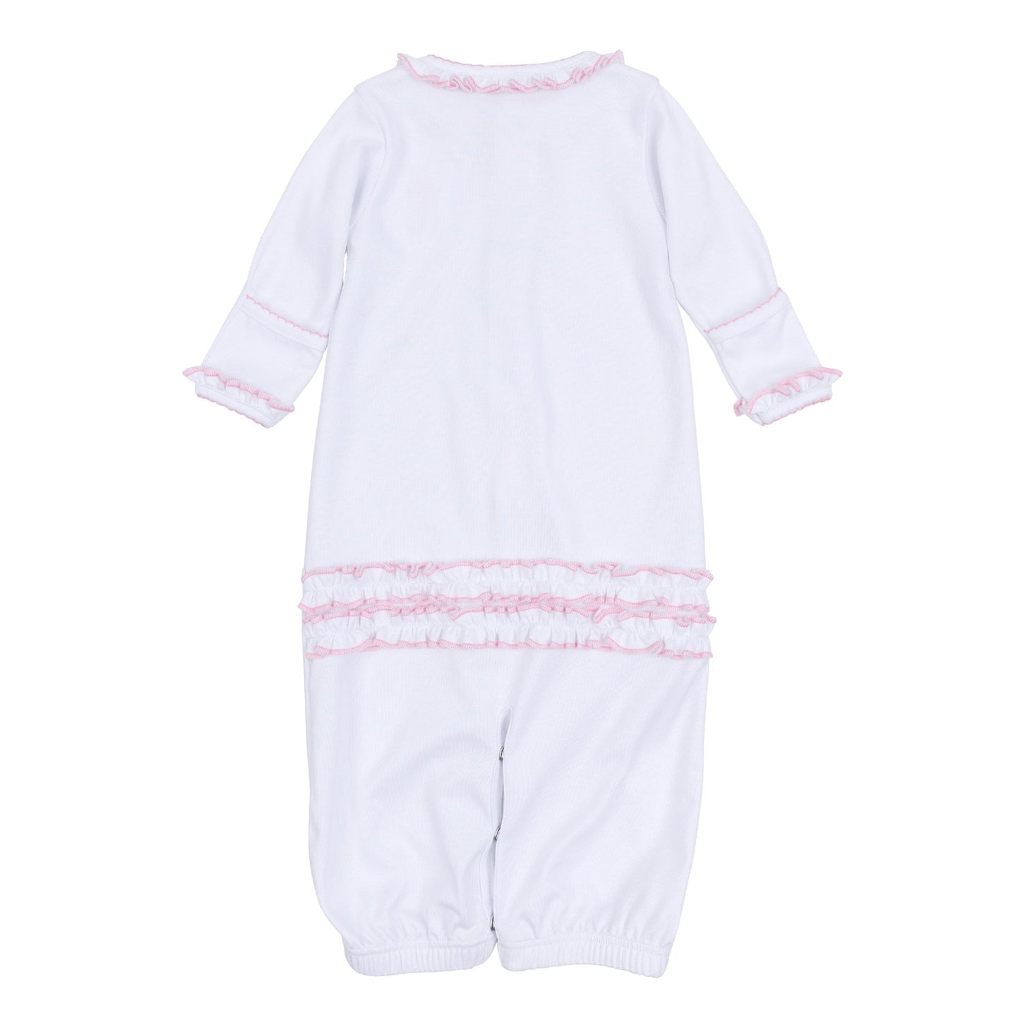 Sweet Peppermint Embroidered Ruffle Converter - Magnolia BabyConverter Gown