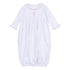 Sweet Peppermint Embroidered Ruffle Gathered Gown - Magnolia BabyGown