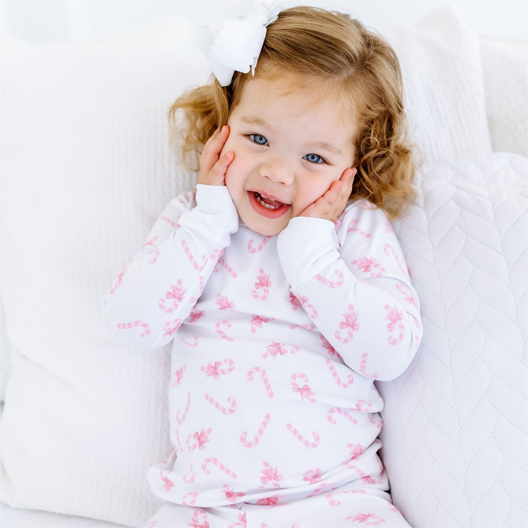 Sweet Peppermint Long Pajamas - Magnolia BabyLong Pajamas