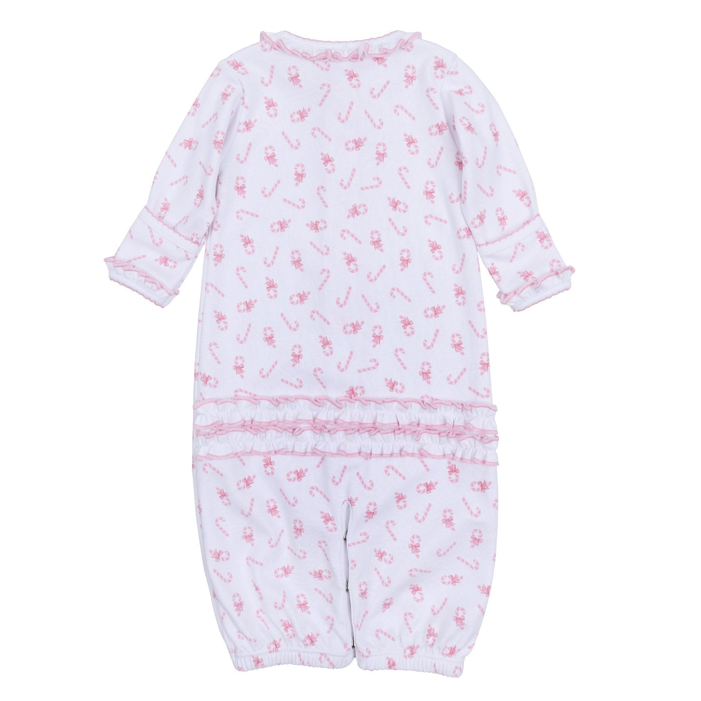 Sweet Peppermint Print Ruffle Converter - Magnolia BabyConverter Gown