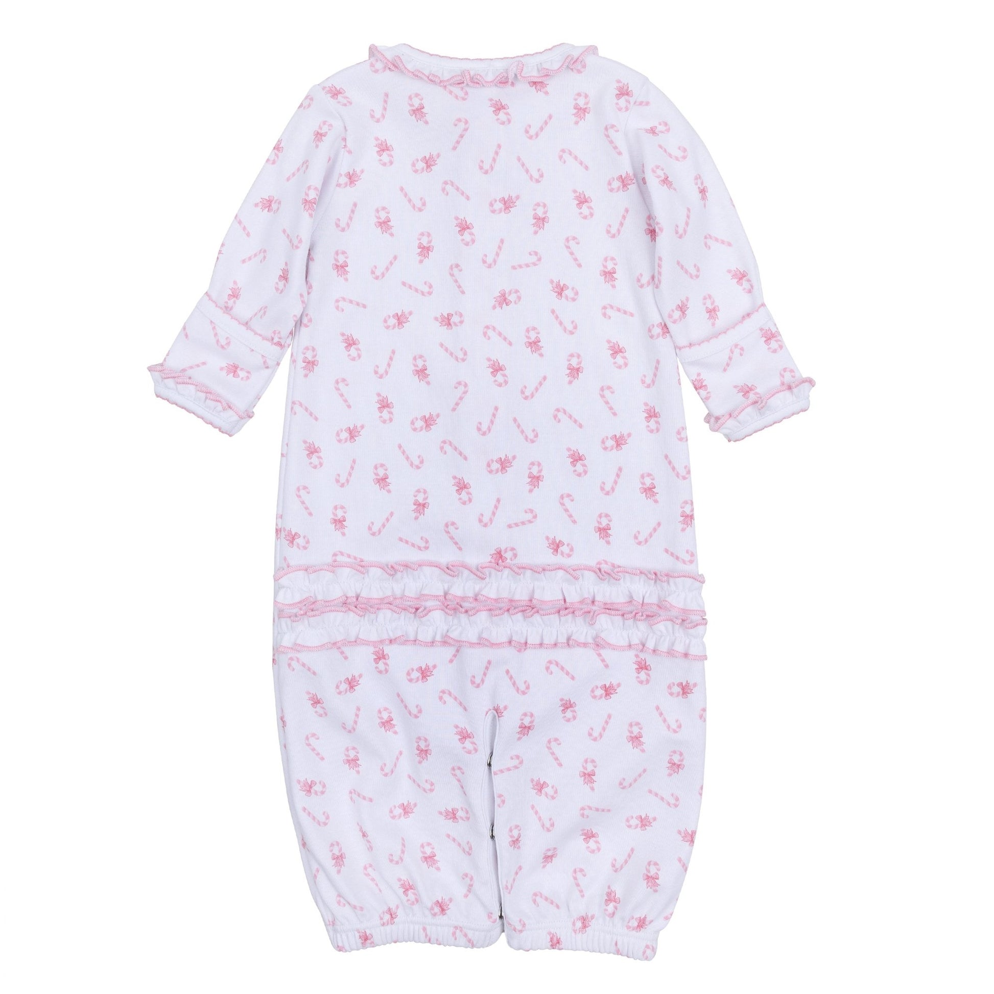 Sweet Peppermint Print Ruffle Converter - Magnolia BabyConverter Gown