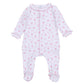 Sweet Peppermint Print Ruffle Footie - Magnolia BabyFootie