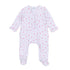 Sweet Peppermint Print Zip Footie - Magnolia BabyFootie