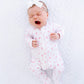 Sweet Peppermint Print Zip Footie - Magnolia BabyFootie