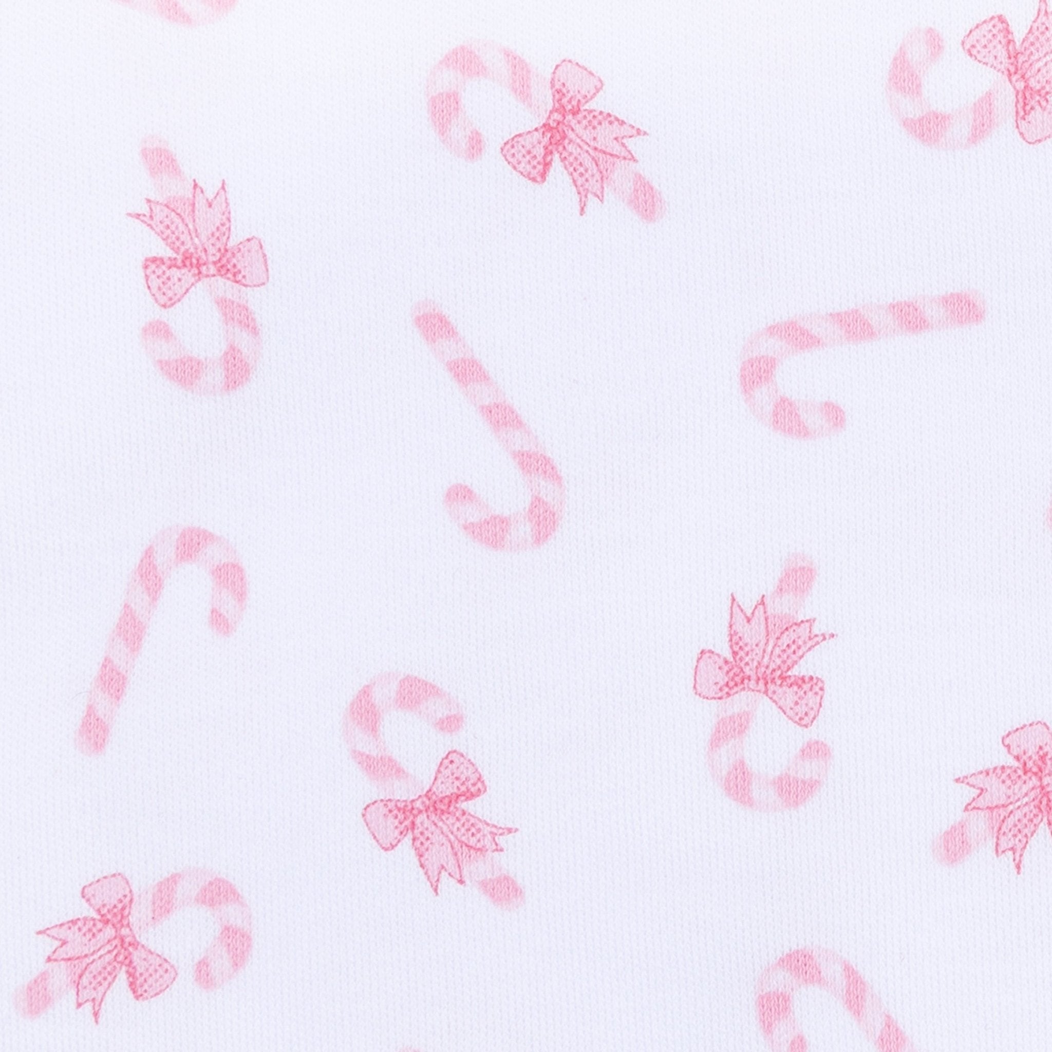 Sweet Peppermint Print Zip Footie - Magnolia BabyFootie