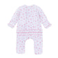 Sweet Peppermint Print Zip Footie - Magnolia BabyFootie