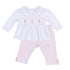 Sweet Peppermint Smocked 2pc Pant Set - Magnolia Baby2pc Pant Set