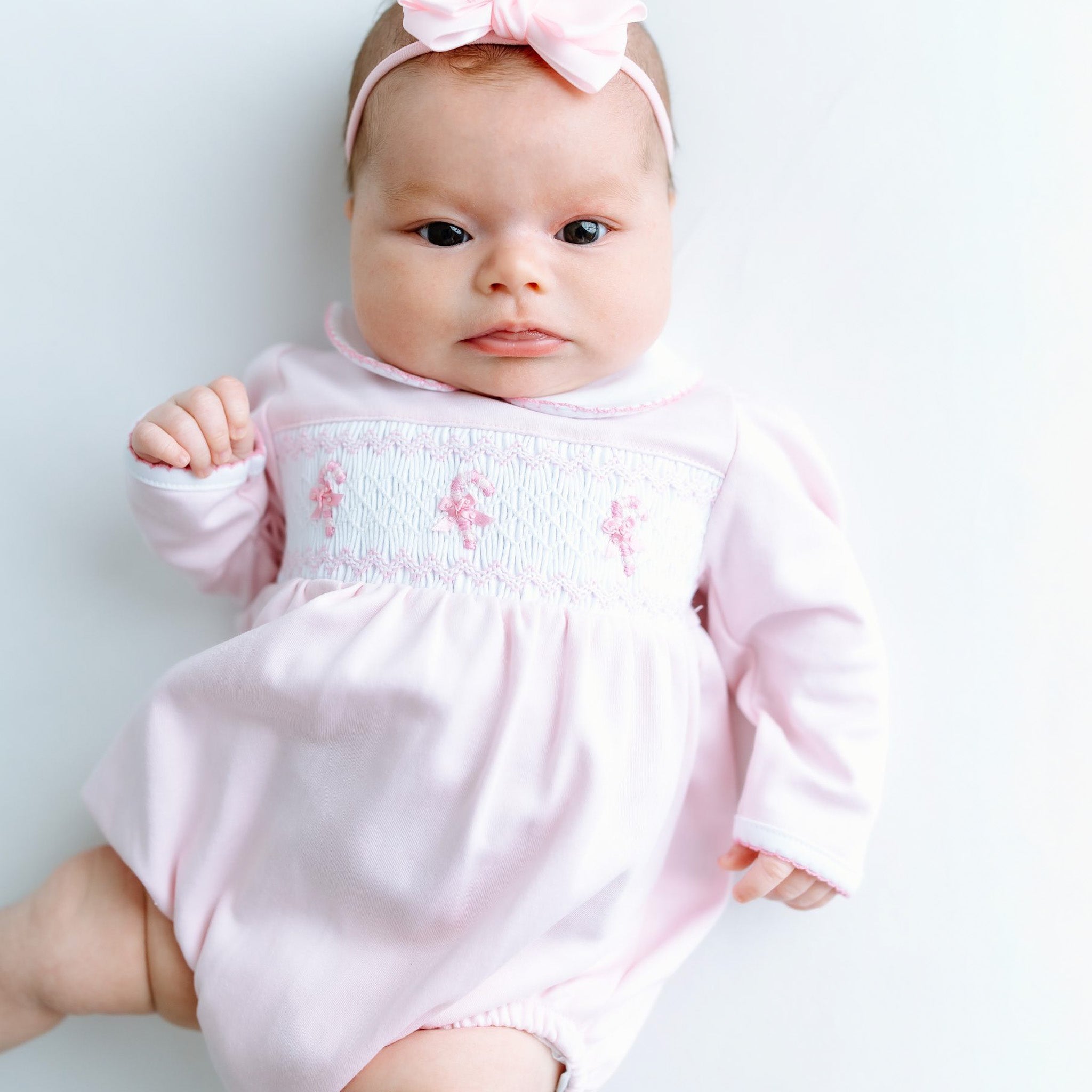 Sweet Peppermint Smocked Bubble - Magnolia BabyBubble