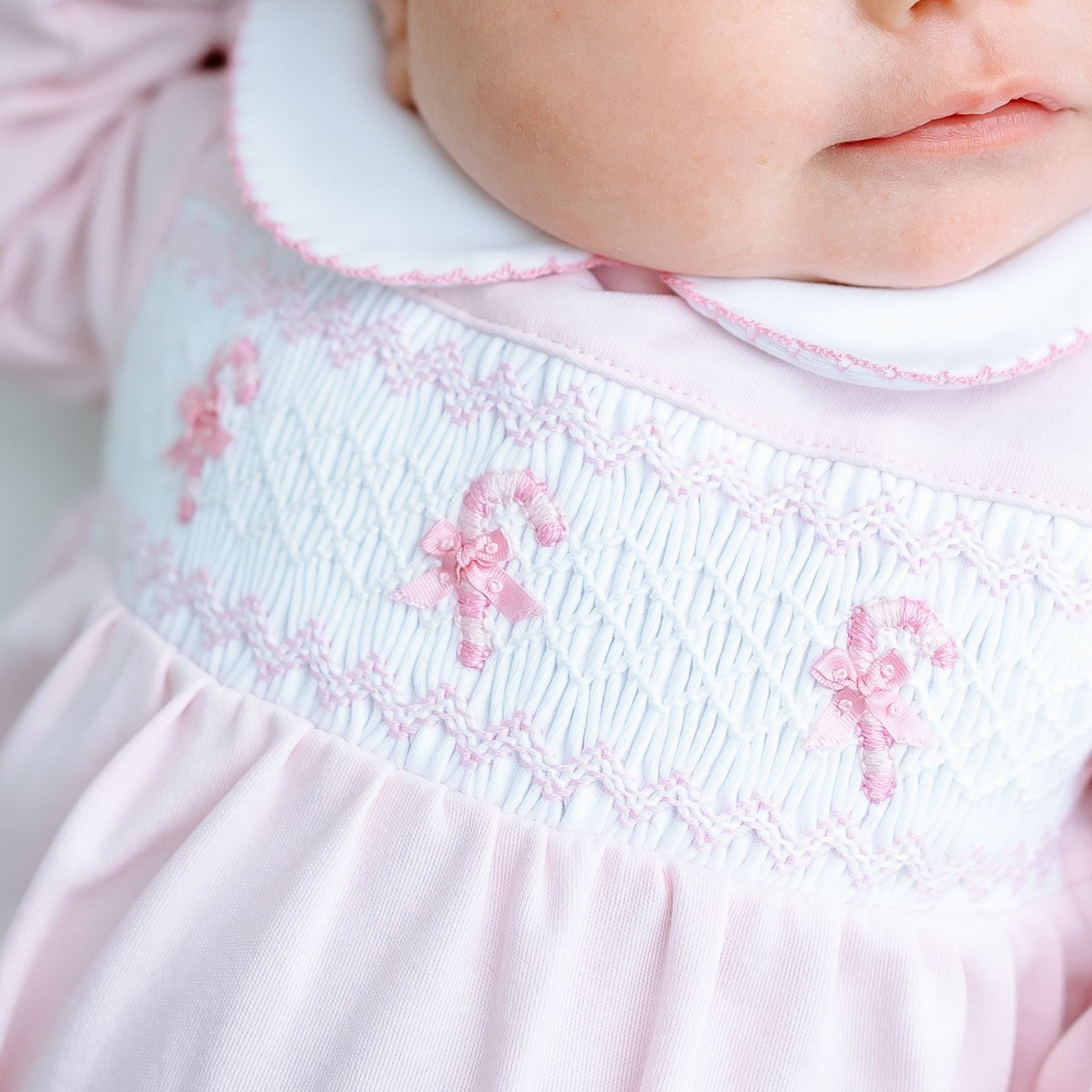 Sweet Peppermint Smocked Bubble - Magnolia BabyBubble