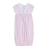 Sweet Peppermint Smocked Gathered Gown - Magnolia BabyGown