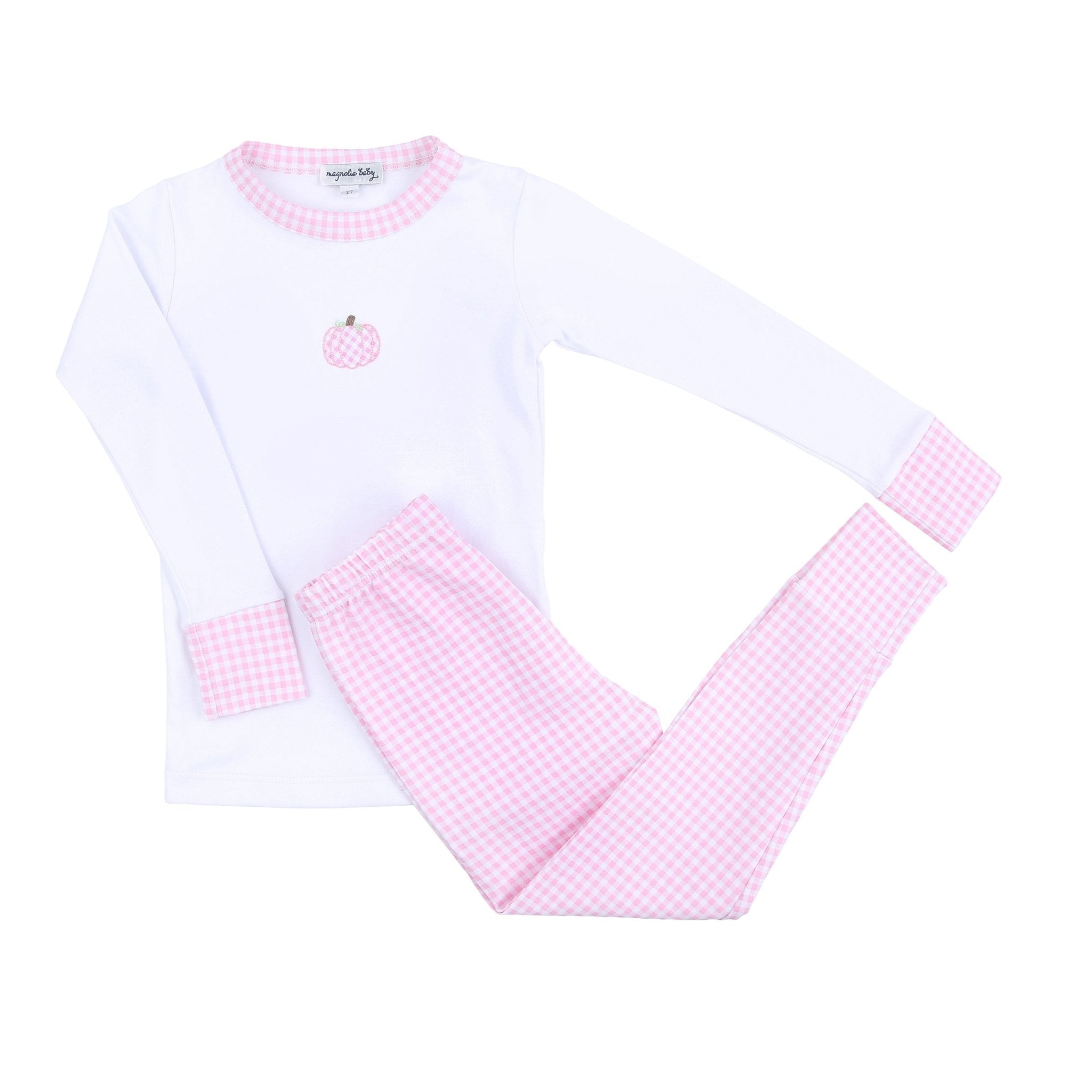 Sweet Pumpkin Long Pajama - Pink - Magnolia BabyLong Pajamas
