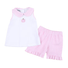  Sweet Pumpkin Pink Embroidered Collared Sleeveless Toddler Short Set - Magnolia BabyShort Set