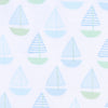 Sweet Sailing Blue Print Swaddle Blanket - Magnolia BabySwaddle Blanket