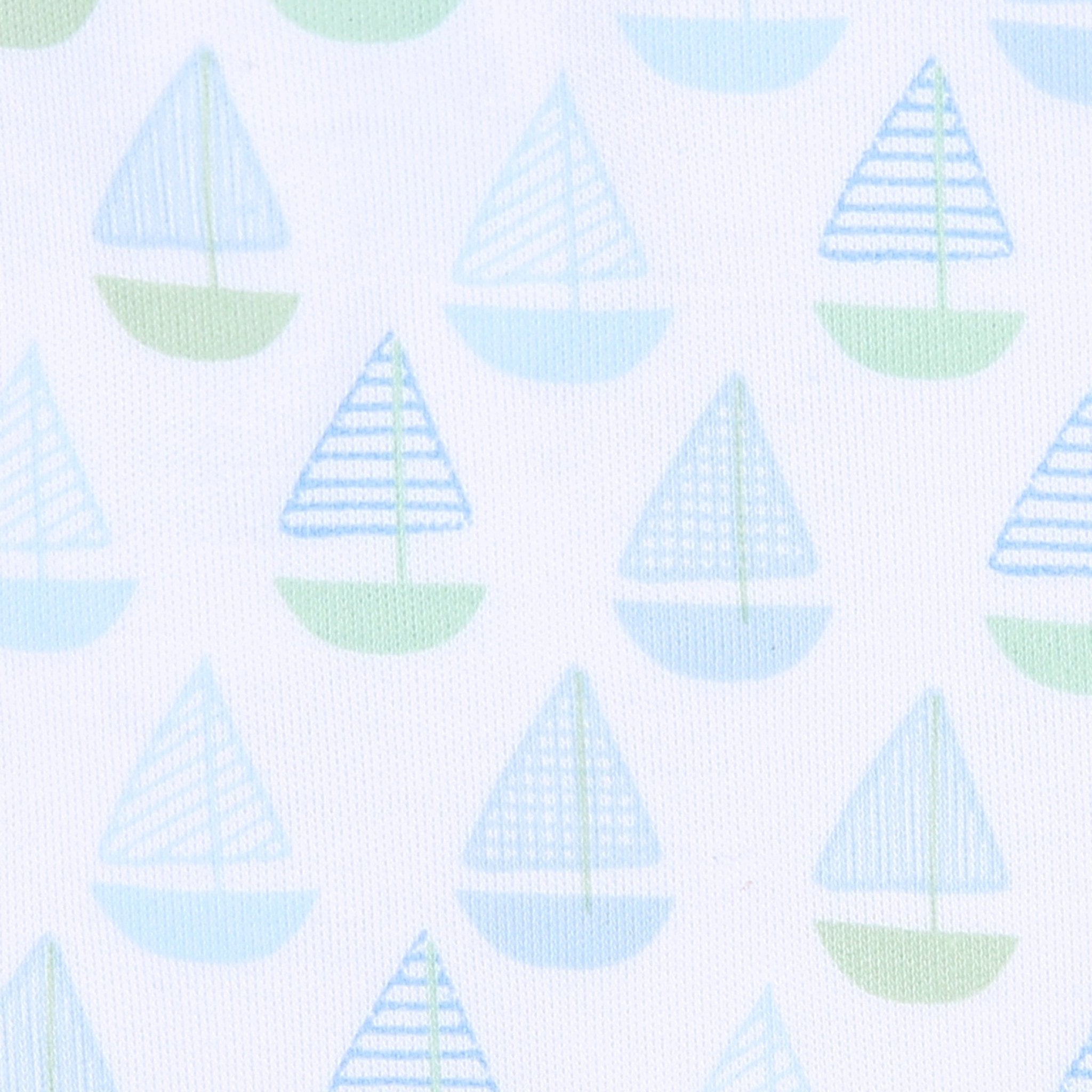 Sweet Sailing Blue Zip Pajamas - Magnolia BabyZipper Pajamas
