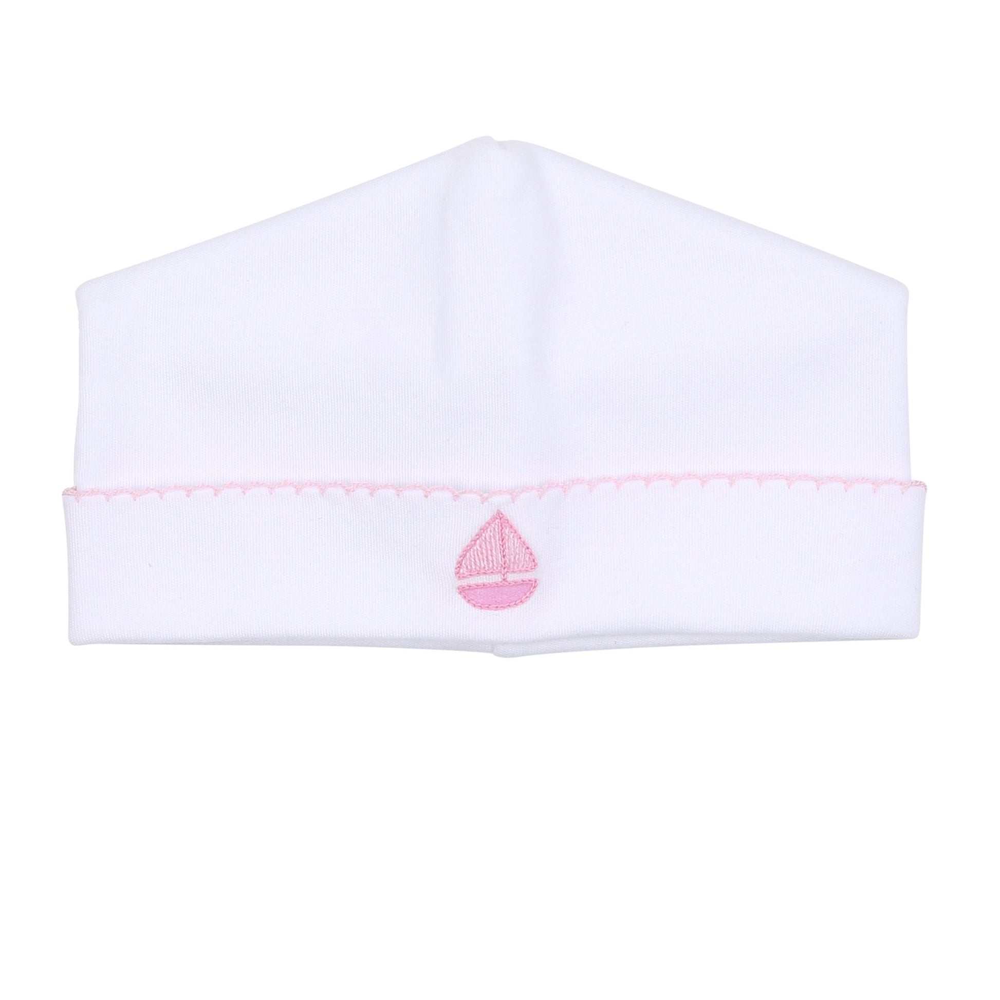 Sweet Sailing Pink Embroidered Hat - Magnolia BabyHat