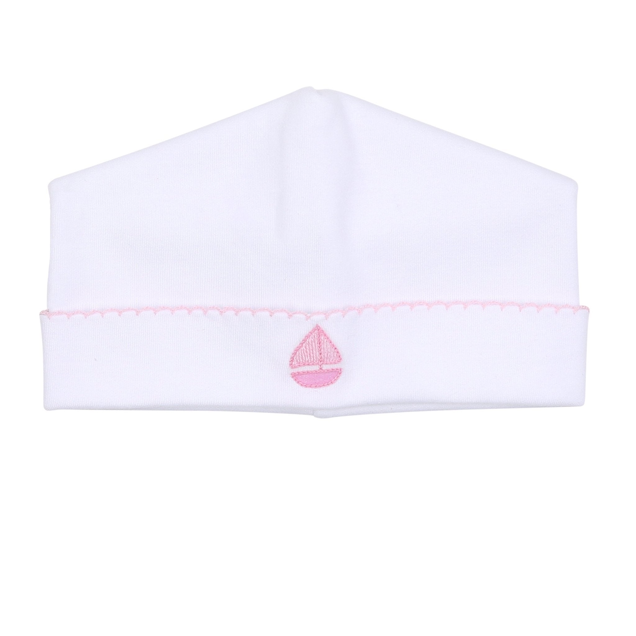 Sweet Sailing Pink Embroidered Hat - Magnolia BabyHat