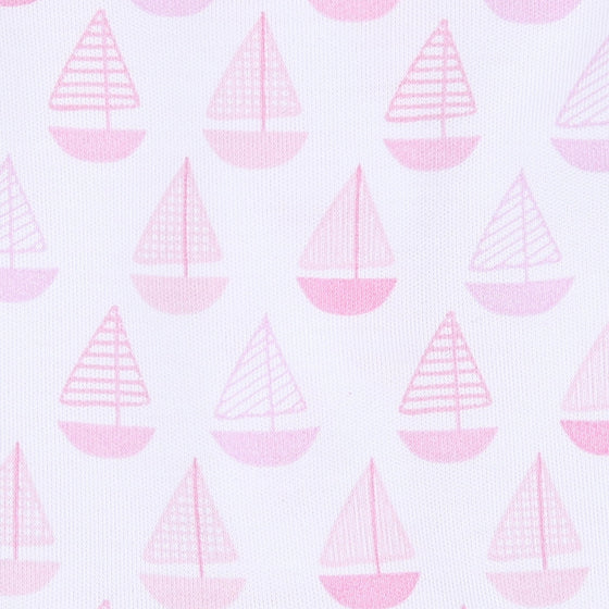 Sweet Sailing Pink Print Footie - Magnolia BabyFootie
